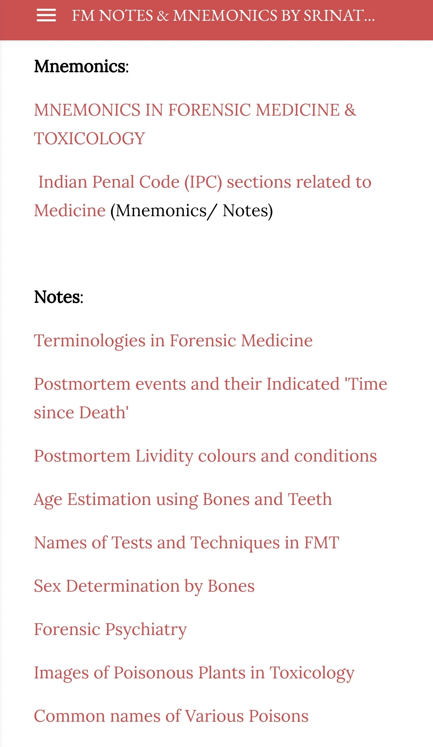 FM and Toxicology - Medical No | Indus Appstore | Screenshot