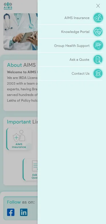 Aims Insurance App | Indus Appstore | Screenshot