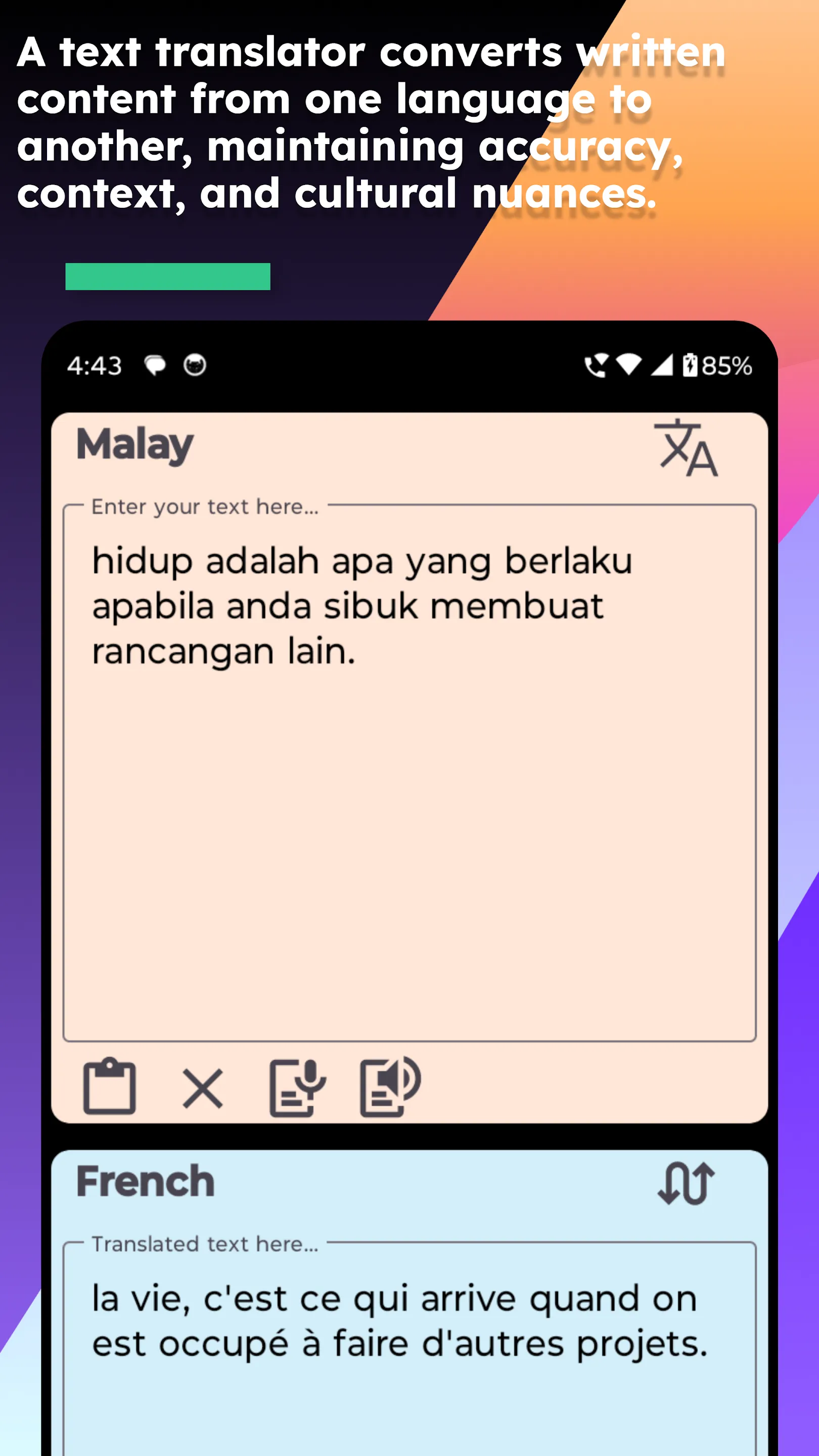 Malay French Translate | Indus Appstore | Screenshot