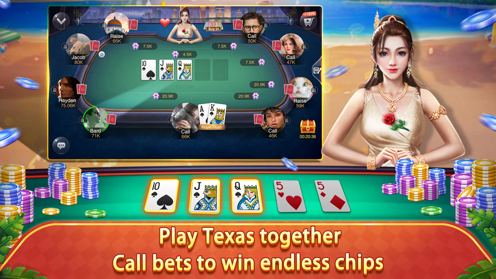 Gin Rummy - Lami mahjong Texas | Indus Appstore | Screenshot