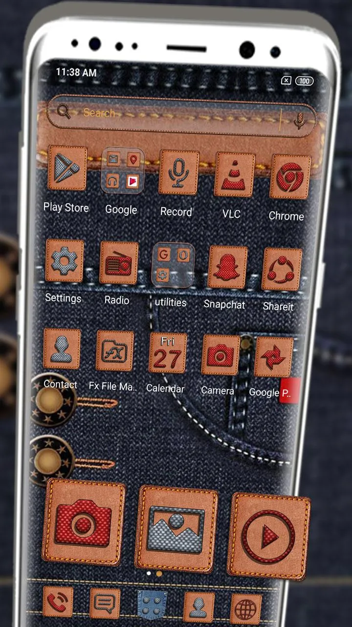 Denim Jeans Launcher Themes | Indus Appstore | Screenshot