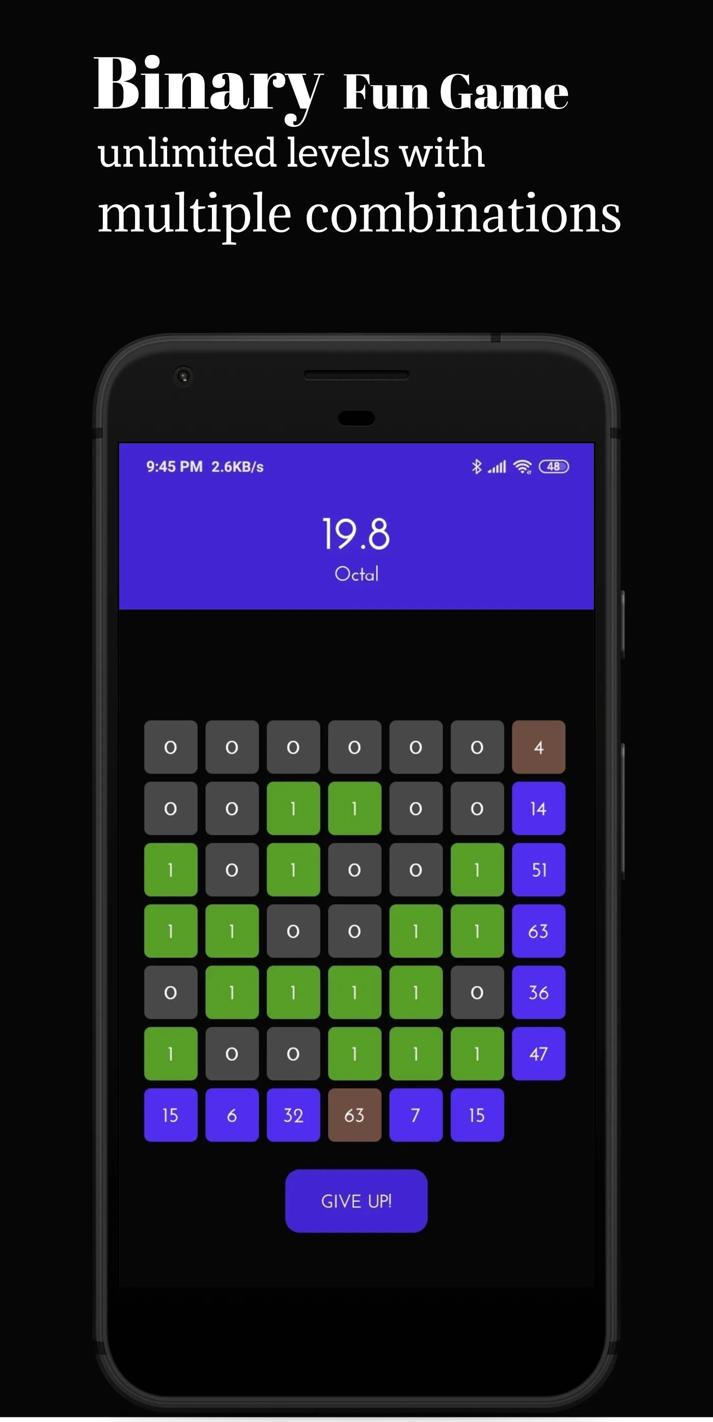 Binary Fun: Number System Game | Indus Appstore | Screenshot