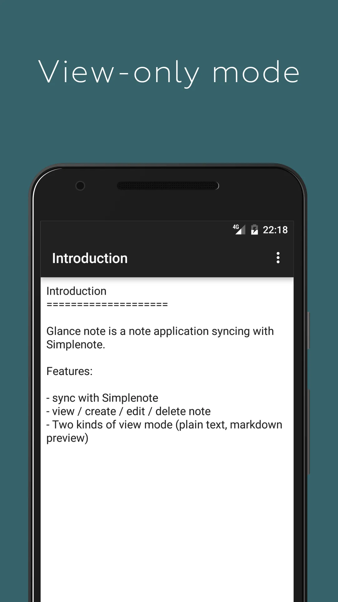 Glance Note for Simplenote | Indus Appstore | Screenshot