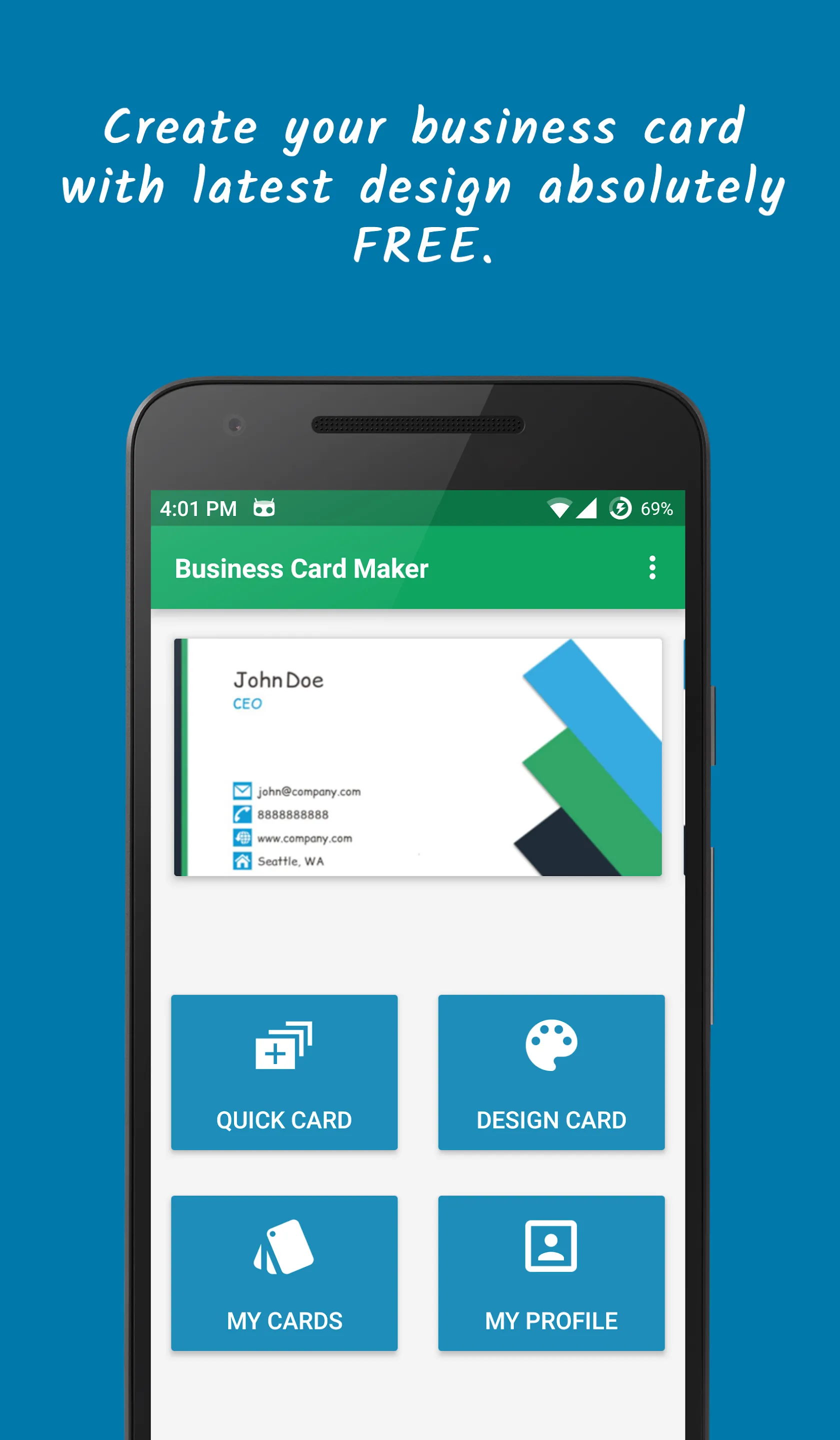 Business Card Maker - Visiting | Indus Appstore | Screenshot