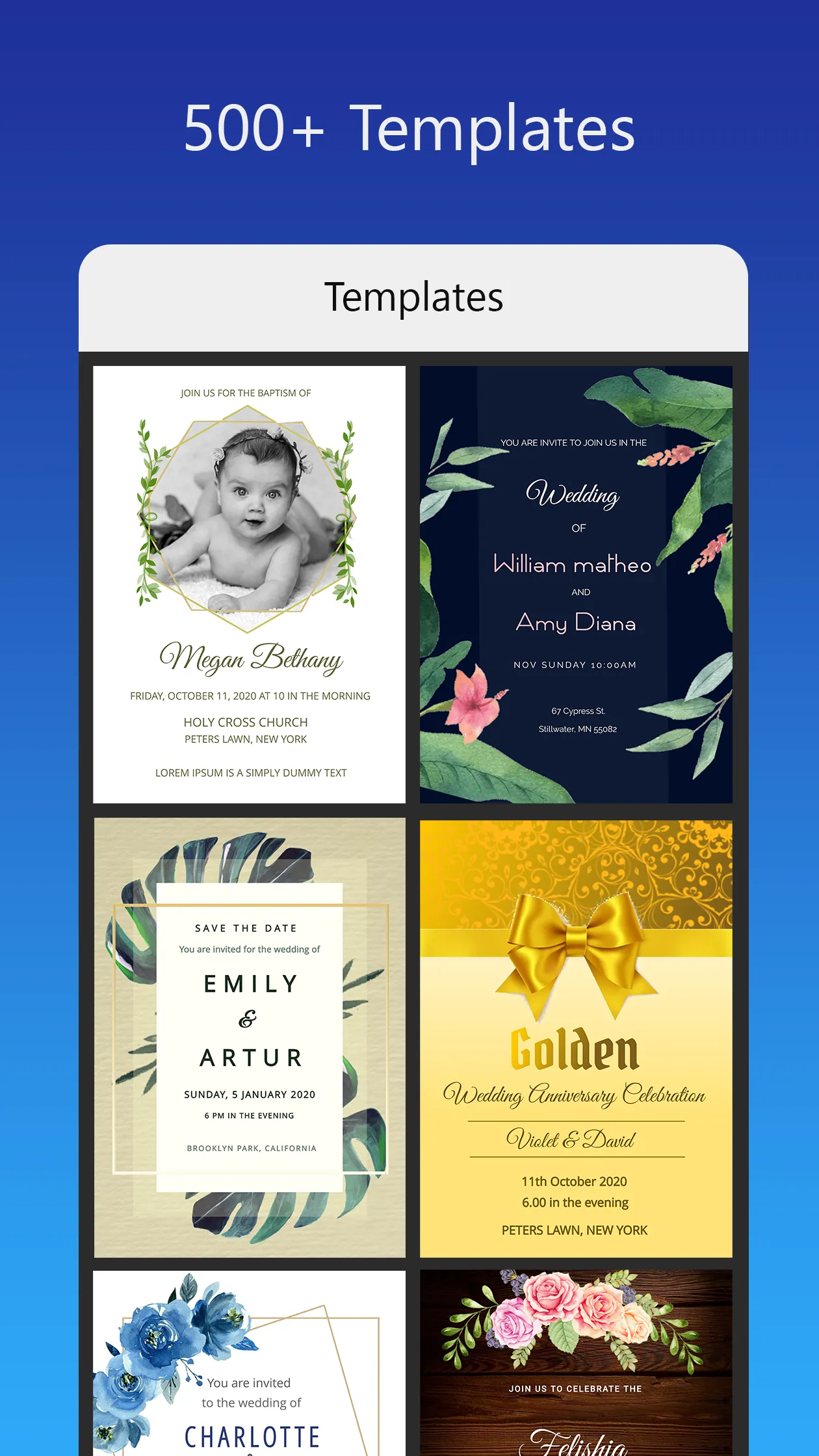 Invitation card Maker, Design | Indus Appstore | Screenshot