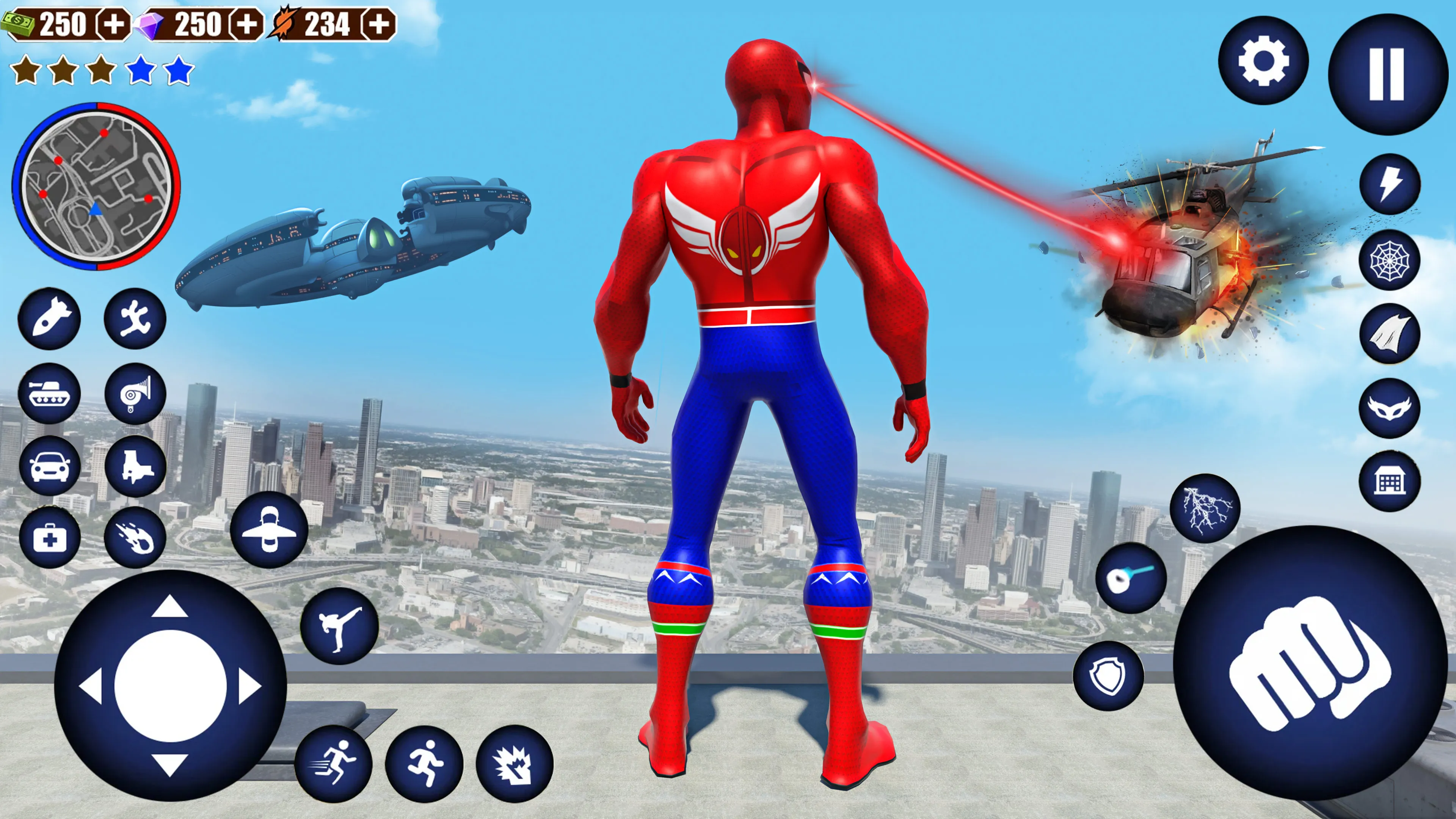 Flying Superhero Robot Games | Indus Appstore | Screenshot