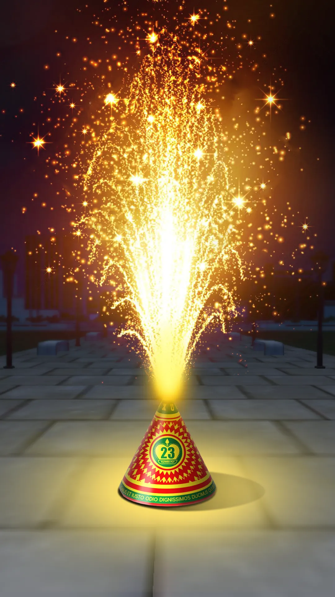 Diwali Fireworks Show 3D- Game | Indus Appstore | Screenshot