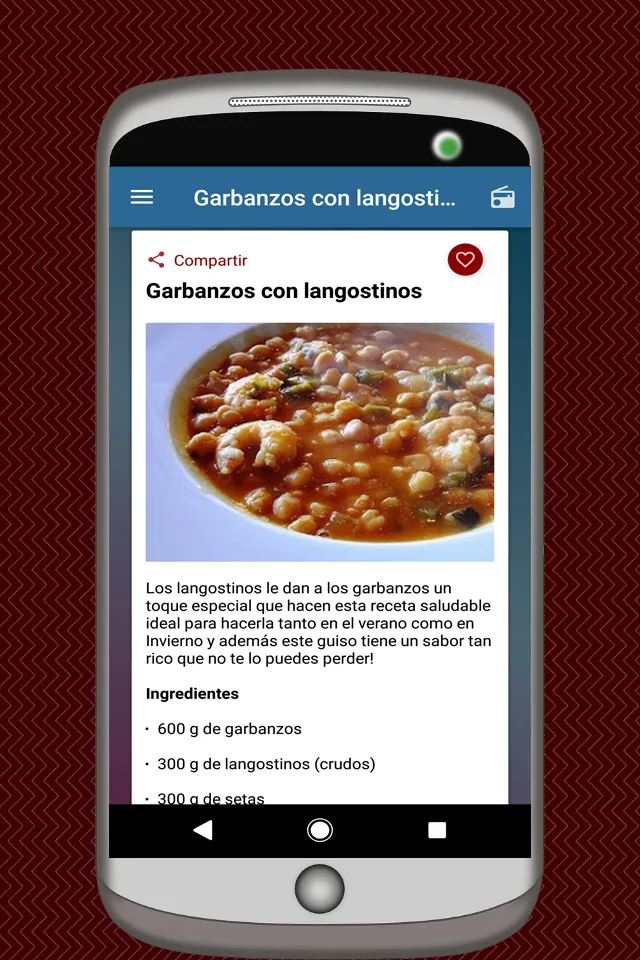 Recetas Ricas y Saludables | Indus Appstore | Screenshot