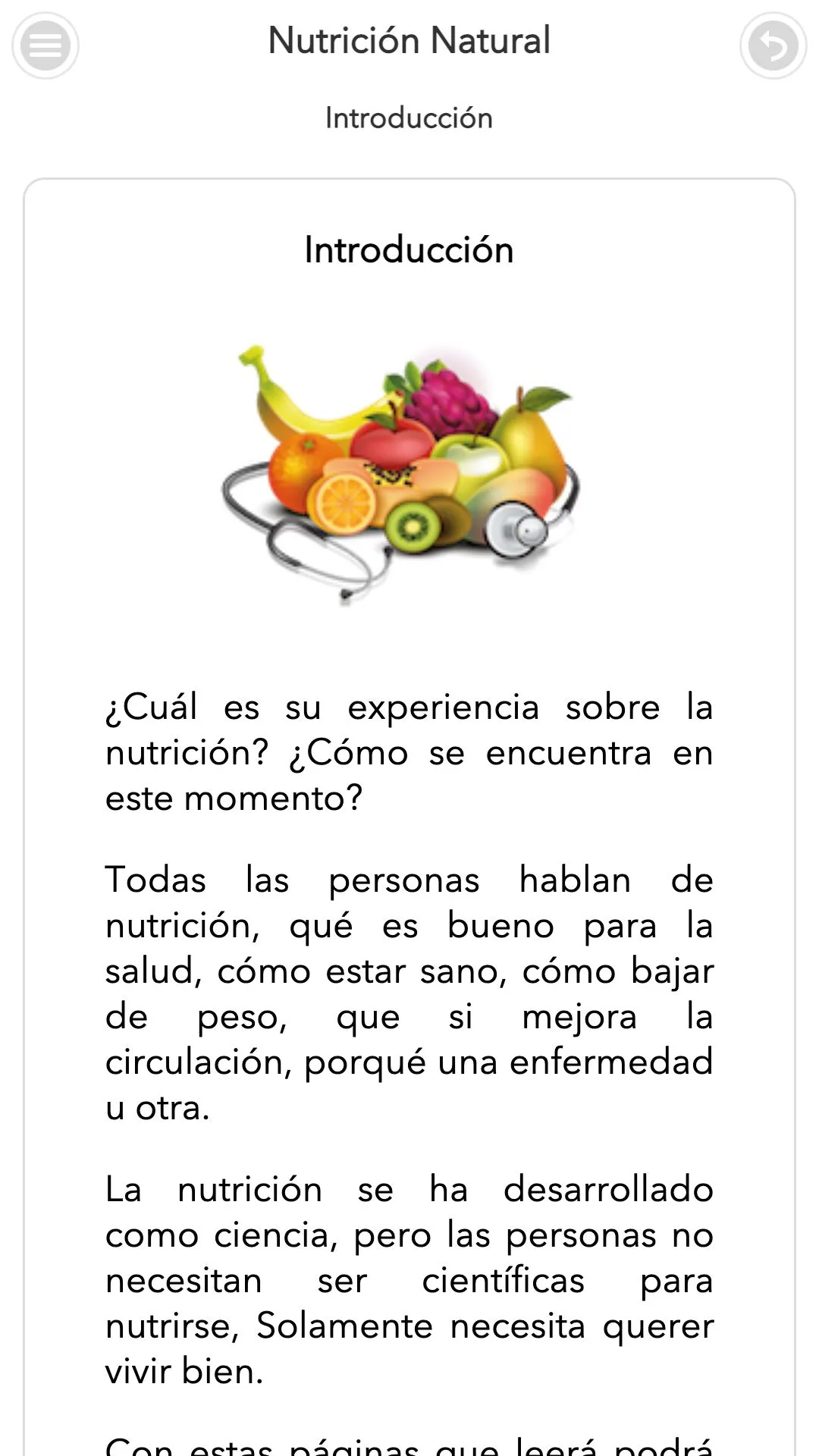 Curso de Nutrición Natural | Indus Appstore | Screenshot