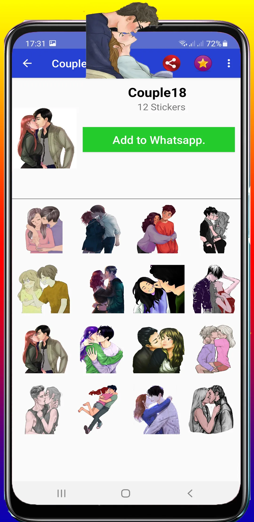 Love Stickers For WhatsApp | Indus Appstore | Screenshot