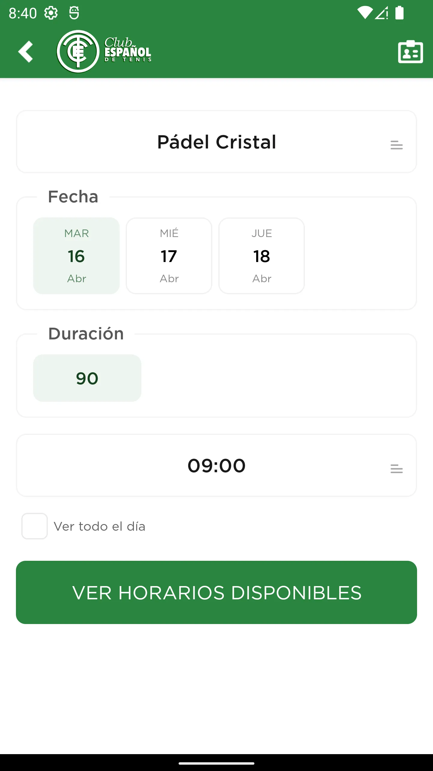 Club de Tenis Español | Indus Appstore | Screenshot