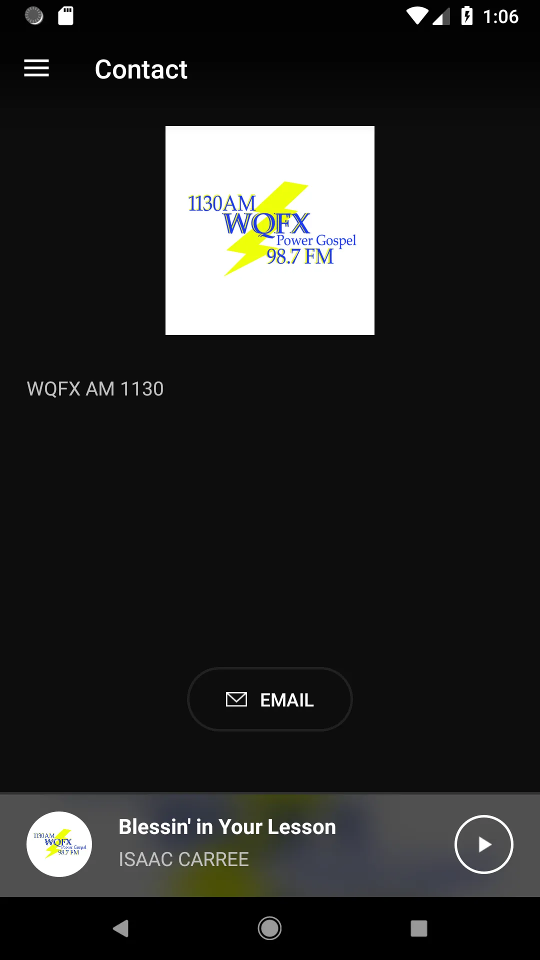 WQFX AM 1130 | Indus Appstore | Screenshot