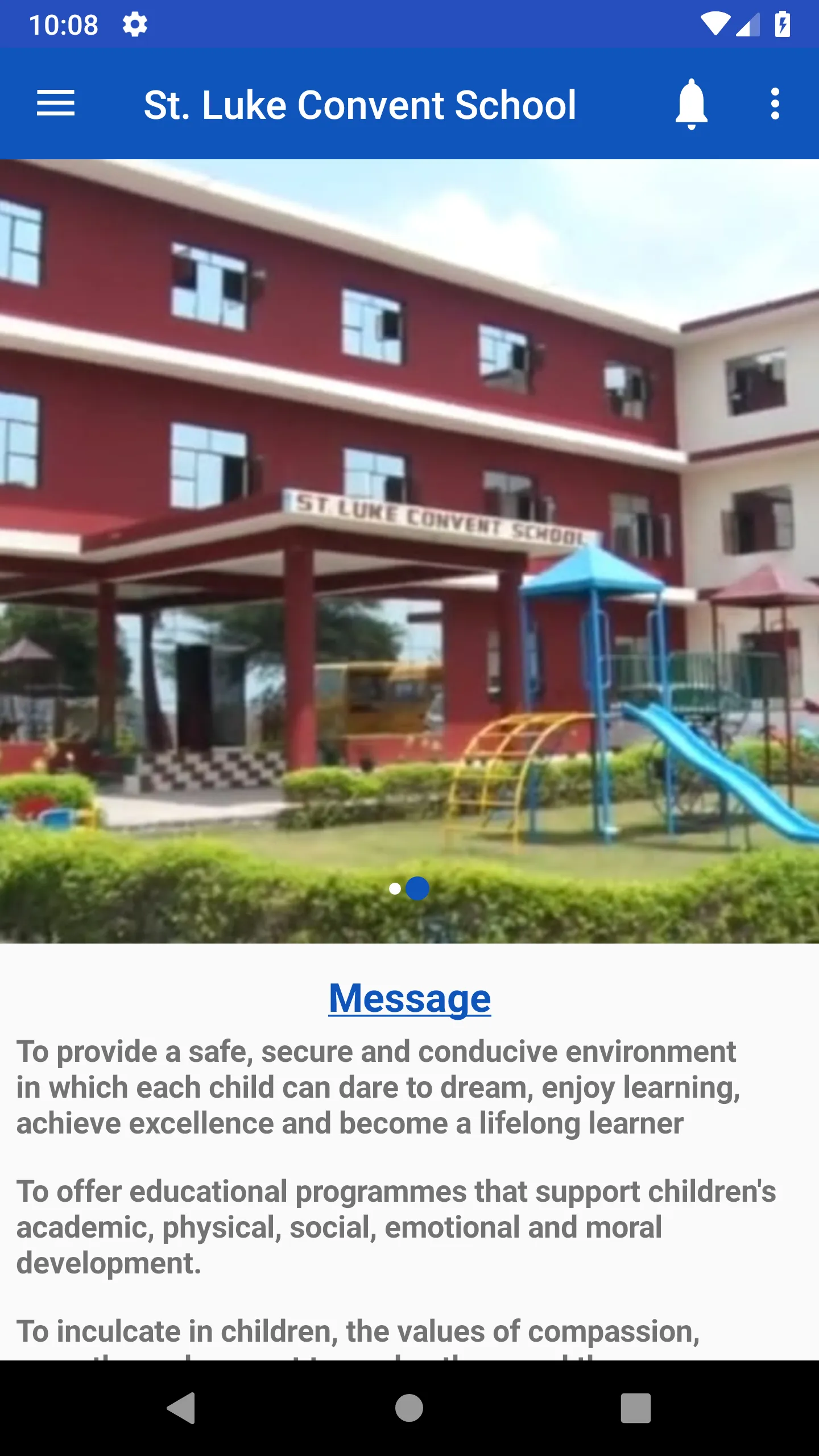 St. Luke Convent School | Indus Appstore | Screenshot