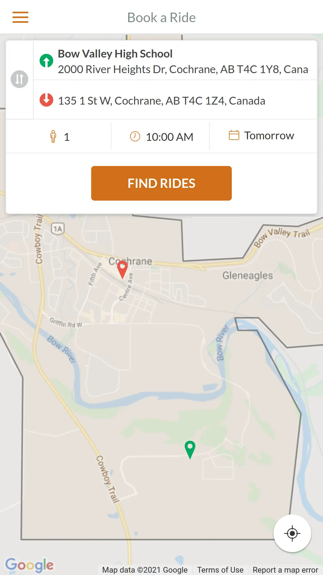 Ride COLT: Cochrane On-Demand | Indus Appstore | Screenshot