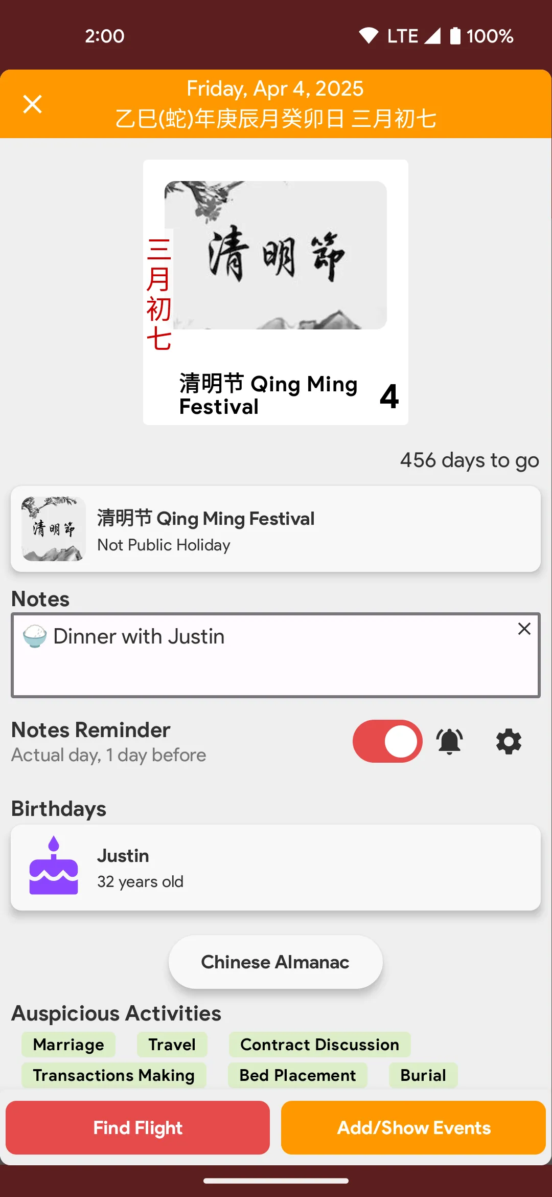 Canada Chinese Lunar Calendar | Indus Appstore | Screenshot