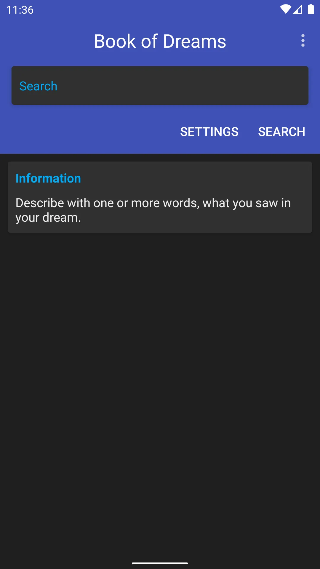 Book of Dreams - Dictionary | Indus Appstore | Screenshot