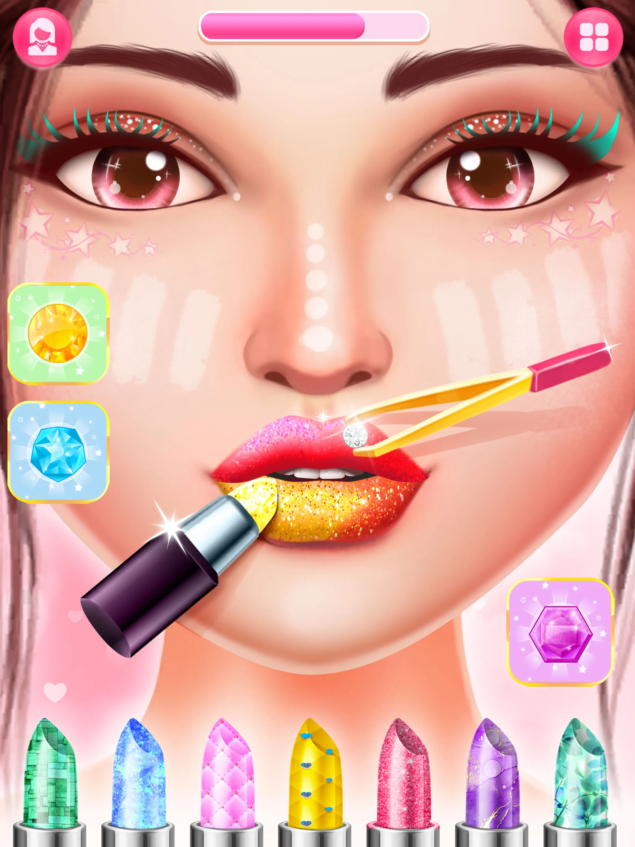 Lip Art DIY Makeover Games | Indus Appstore | Screenshot