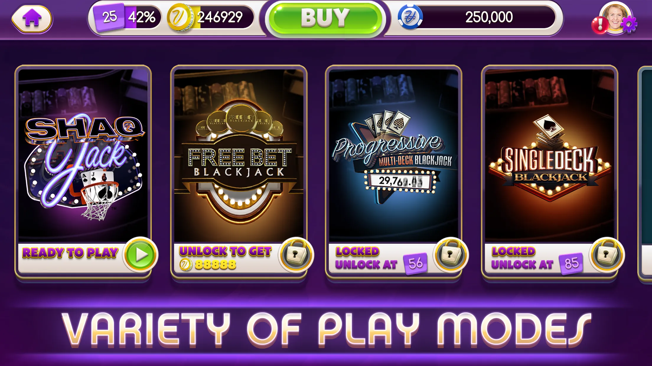 myVEGAS BlackJack 21 Card Game | Indus Appstore | Screenshot