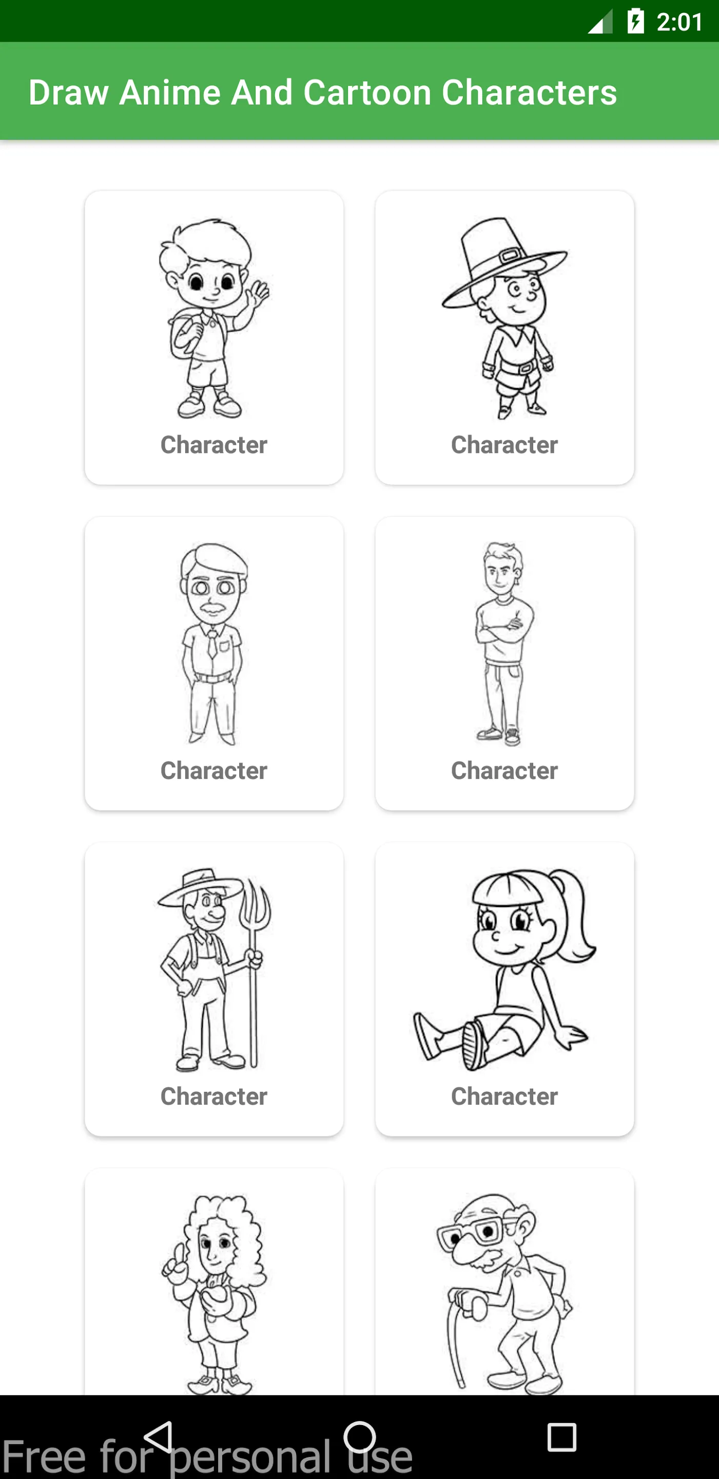 Draw Anime And Cartoon | Indus Appstore | Screenshot