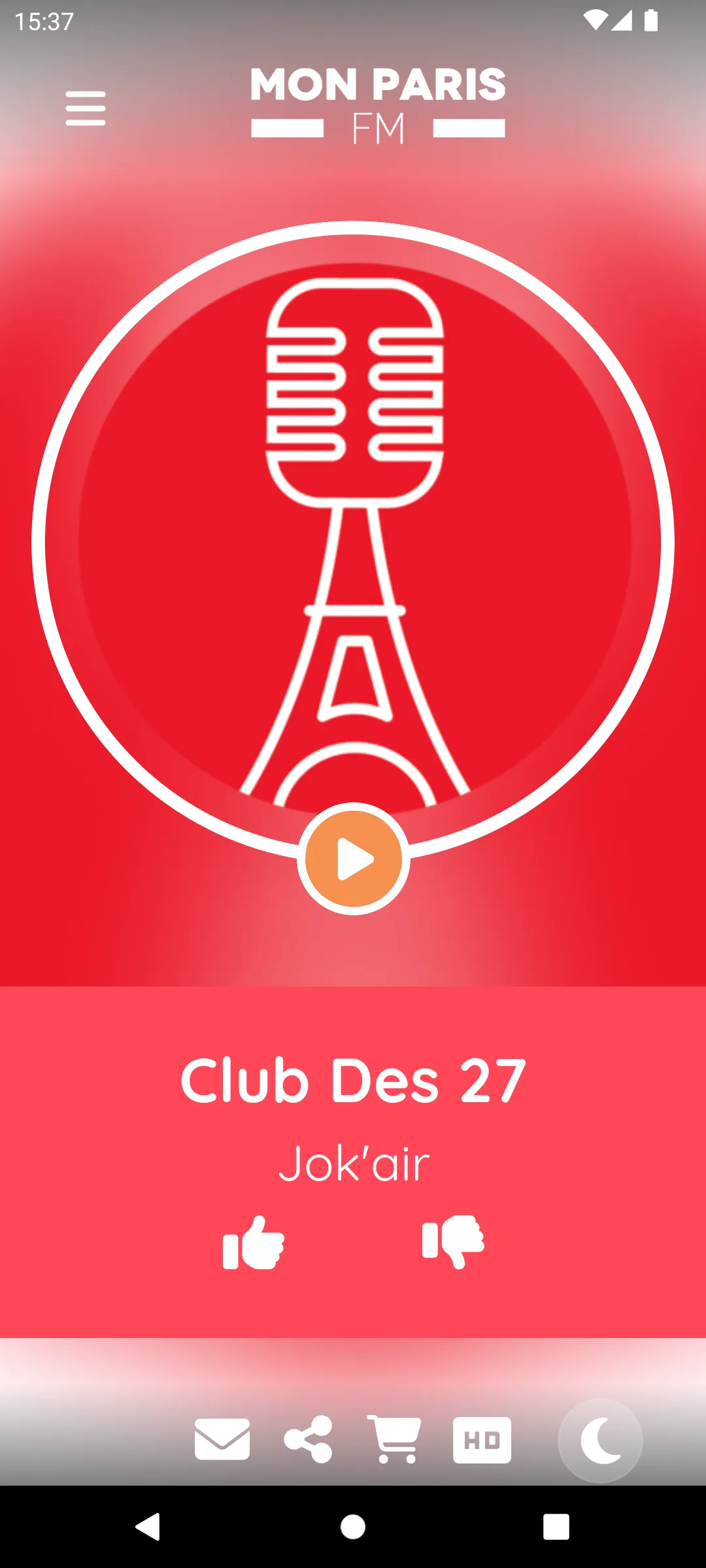 Mon Paris FM | Indus Appstore | Screenshot