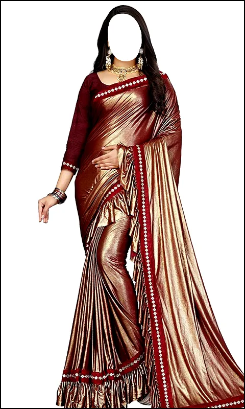 Women Fashion Ruffle Sarees | Indus Appstore | Screenshot