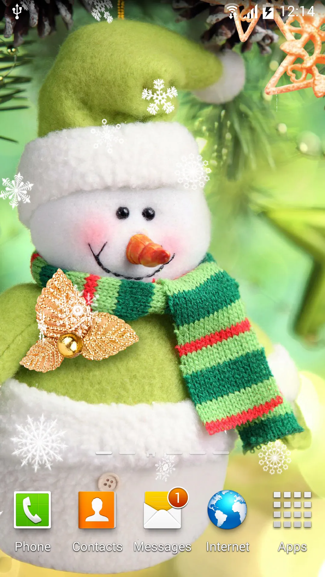 Snowman Live Wallpaper | Indus Appstore | Screenshot