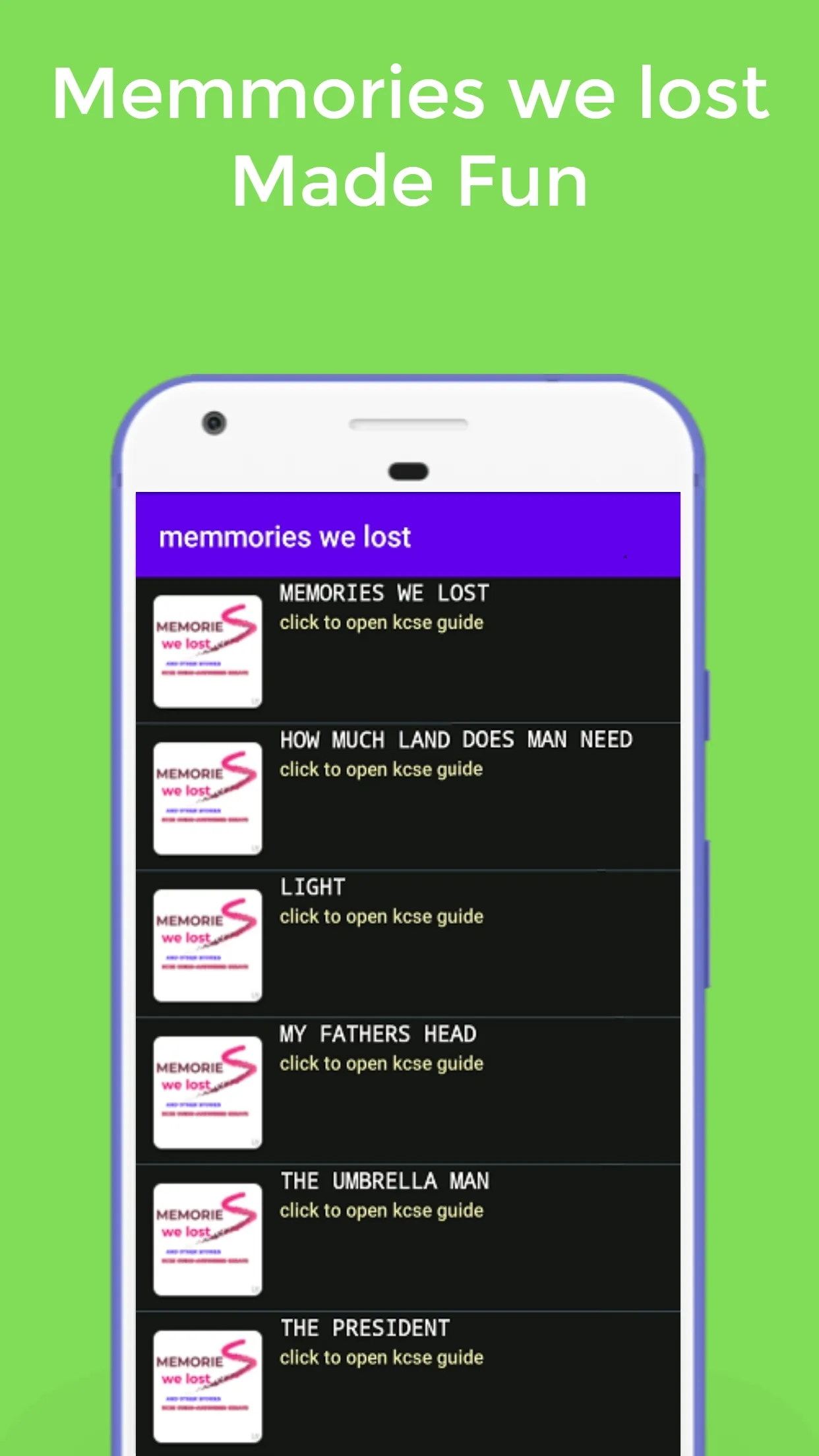 Memories We Lost Guide [Kcse] | Indus Appstore | Screenshot