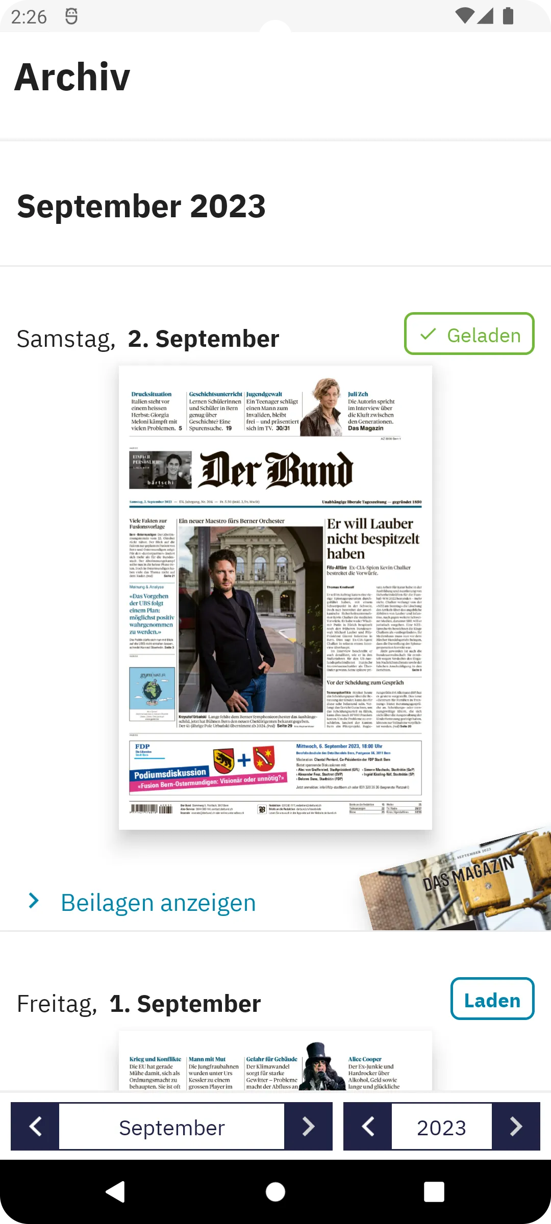 Der Bund E-Paper | Indus Appstore | Screenshot