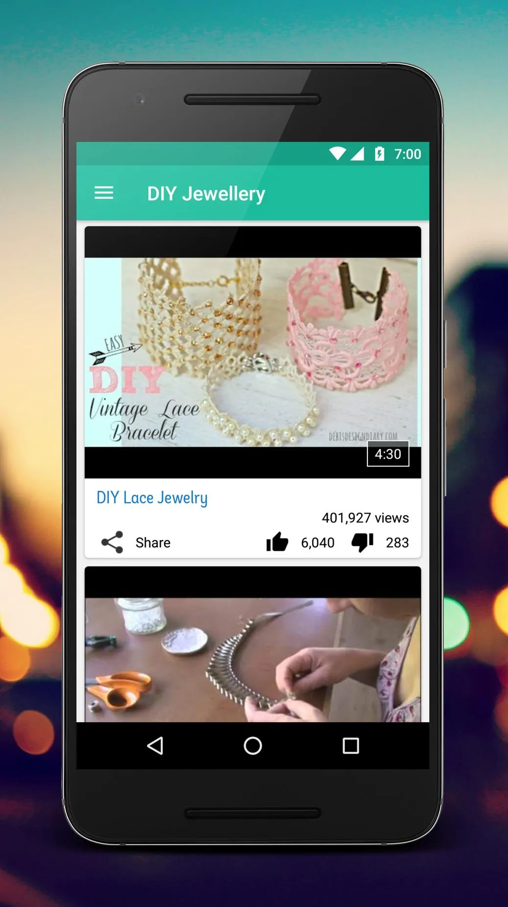 DIY Jewelry Ideas | Indus Appstore | Screenshot