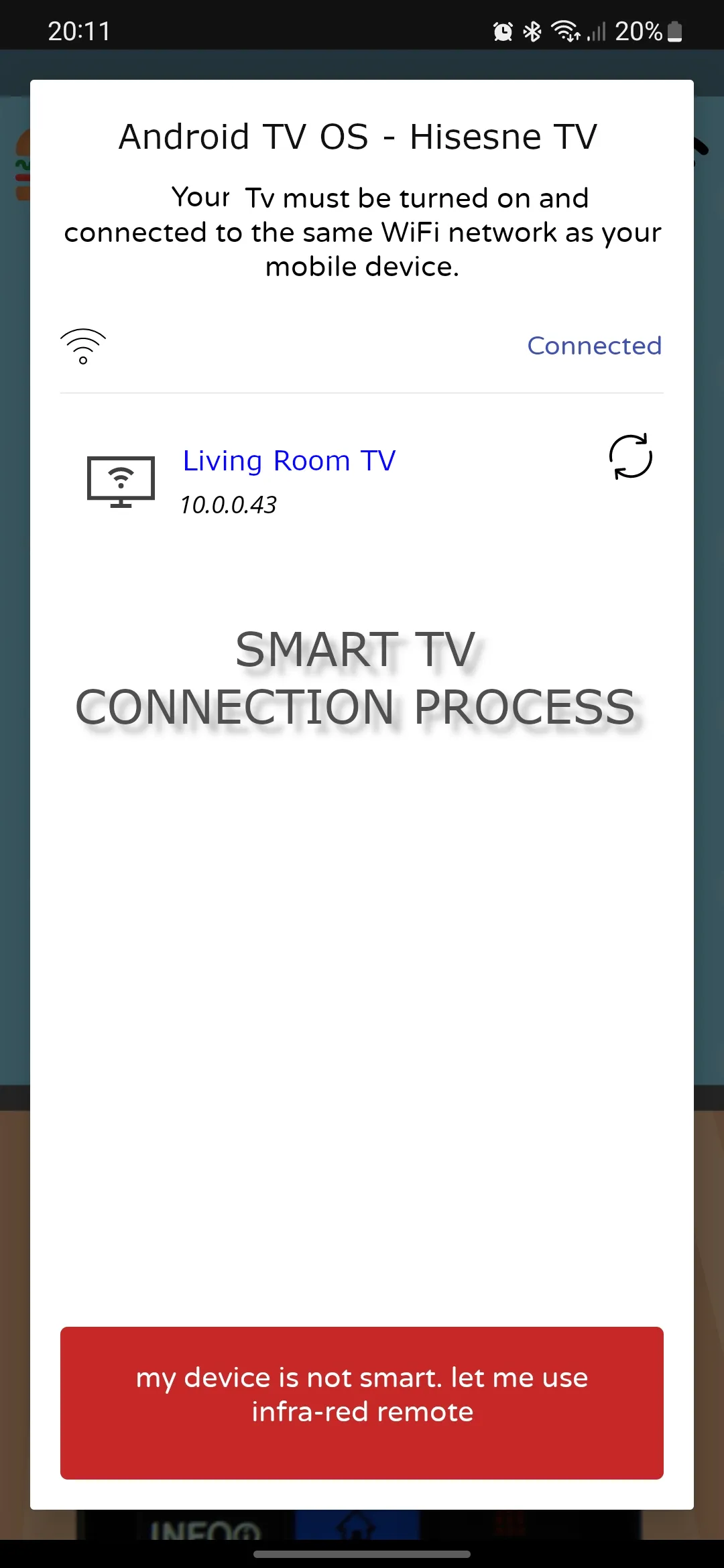 Remote For Hisense TV -WiFi/IR | Indus Appstore | Screenshot