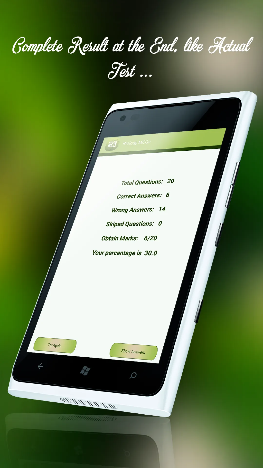 Biology MCQs | Indus Appstore | Screenshot