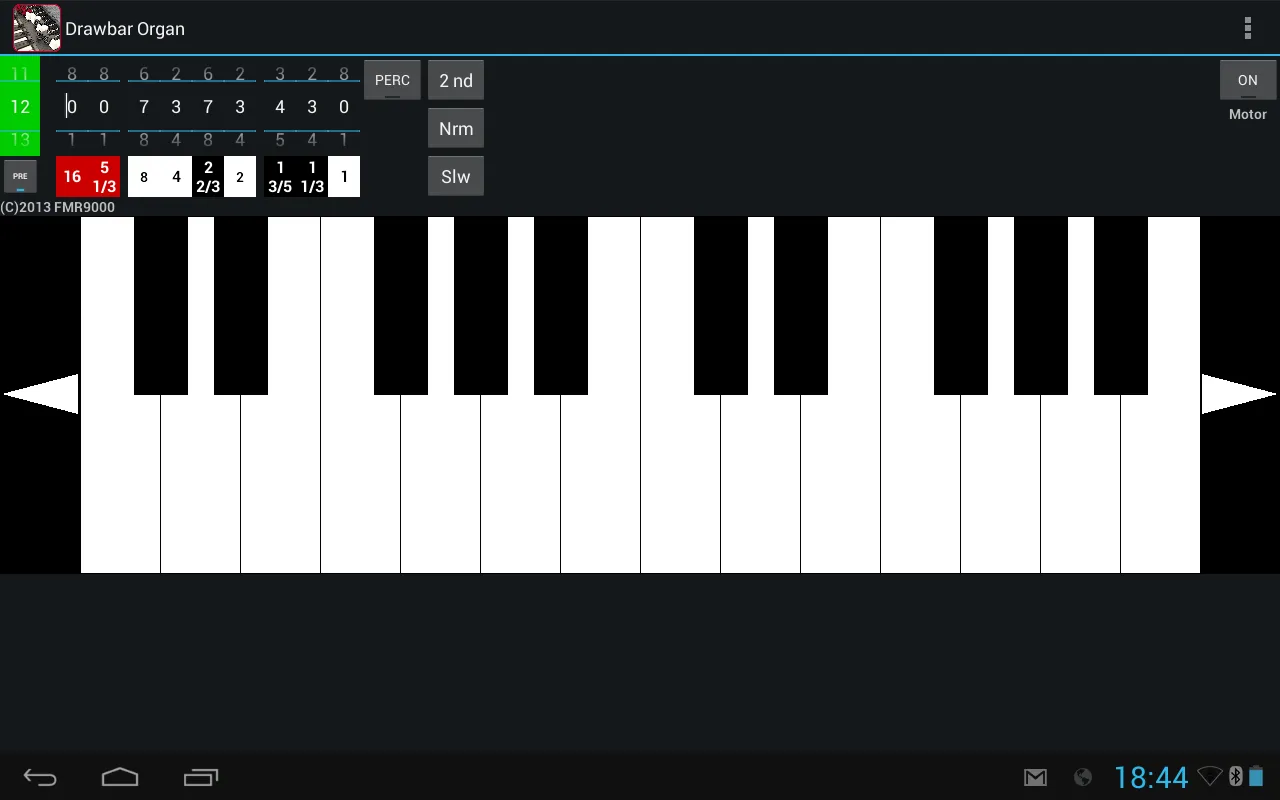 Drawbar Organ Demo | Indus Appstore | Screenshot