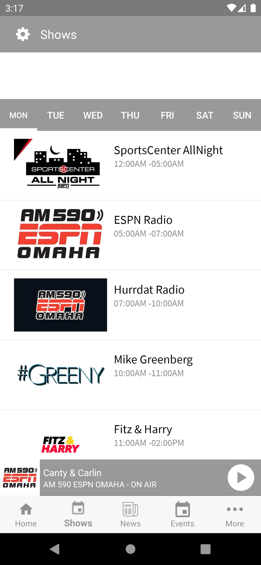 AM 590 ESPN Omaha | Indus Appstore | Screenshot