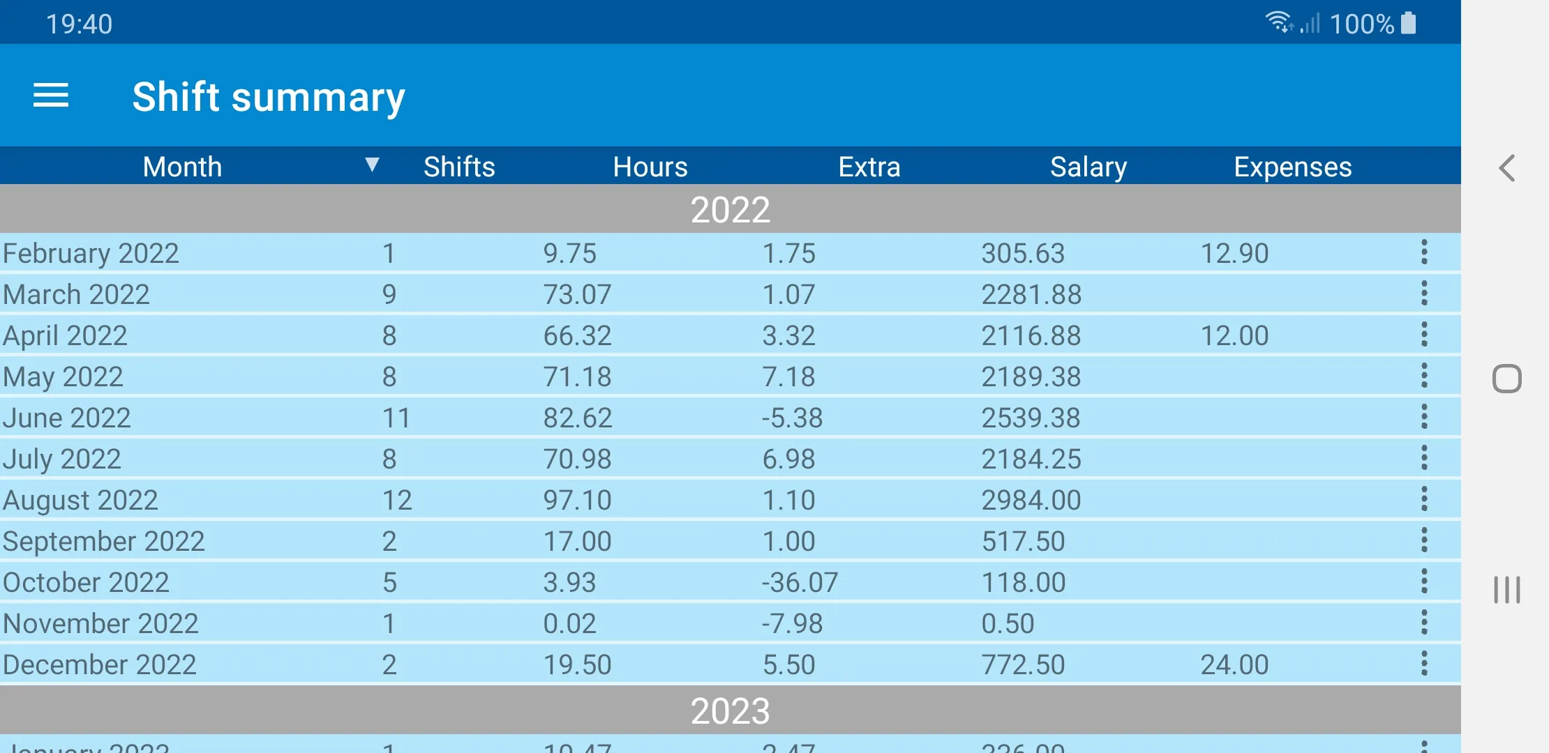 Shift Logger - Time Tracker | Indus Appstore | Screenshot