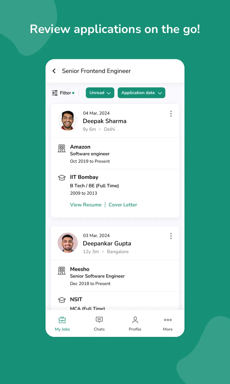 Hirist Recruiter App | Indus Appstore | Screenshot