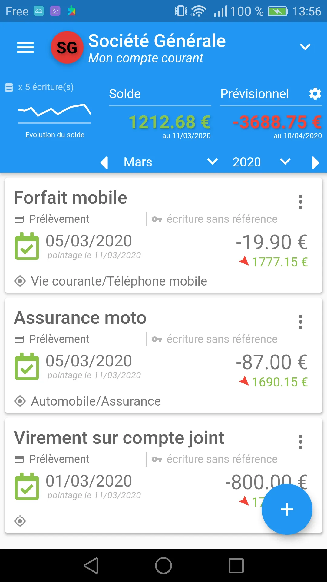 MaxiCompte : Gérer mon budget | Indus Appstore | Screenshot