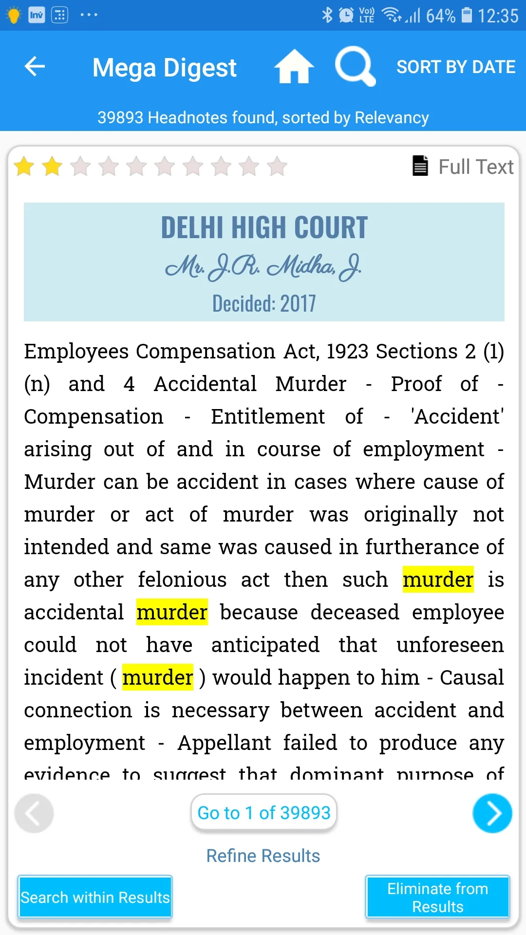 Mega Digest of Indian Law | Indus Appstore | Screenshot