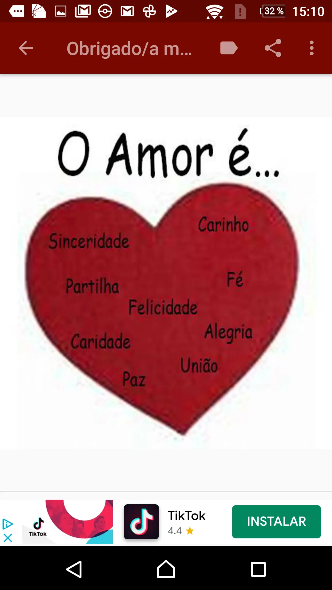 MUITO OBRIGADA/O AMOR | Indus Appstore | Screenshot