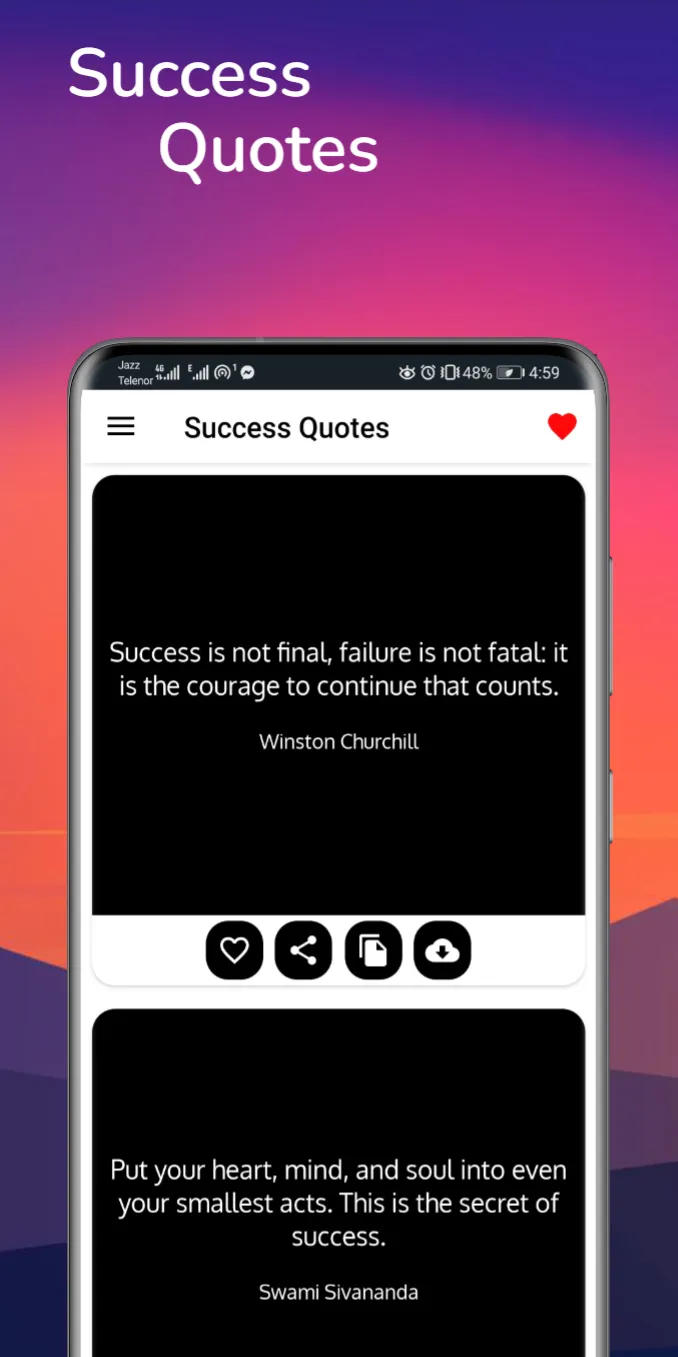 Daily Motivational Quotes App | Indus Appstore | Screenshot