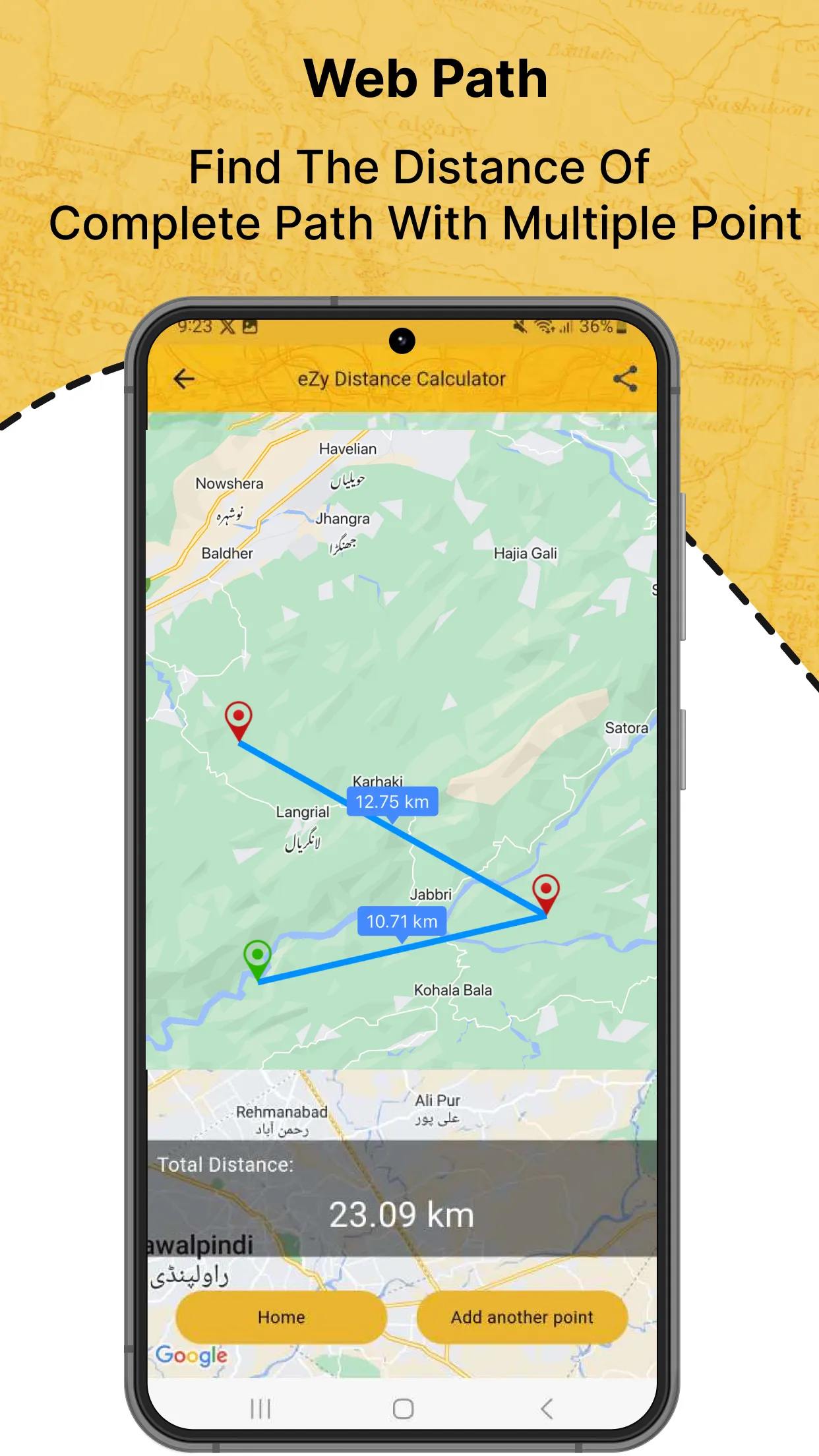 eZy Distance Calculator | Indus Appstore | Screenshot