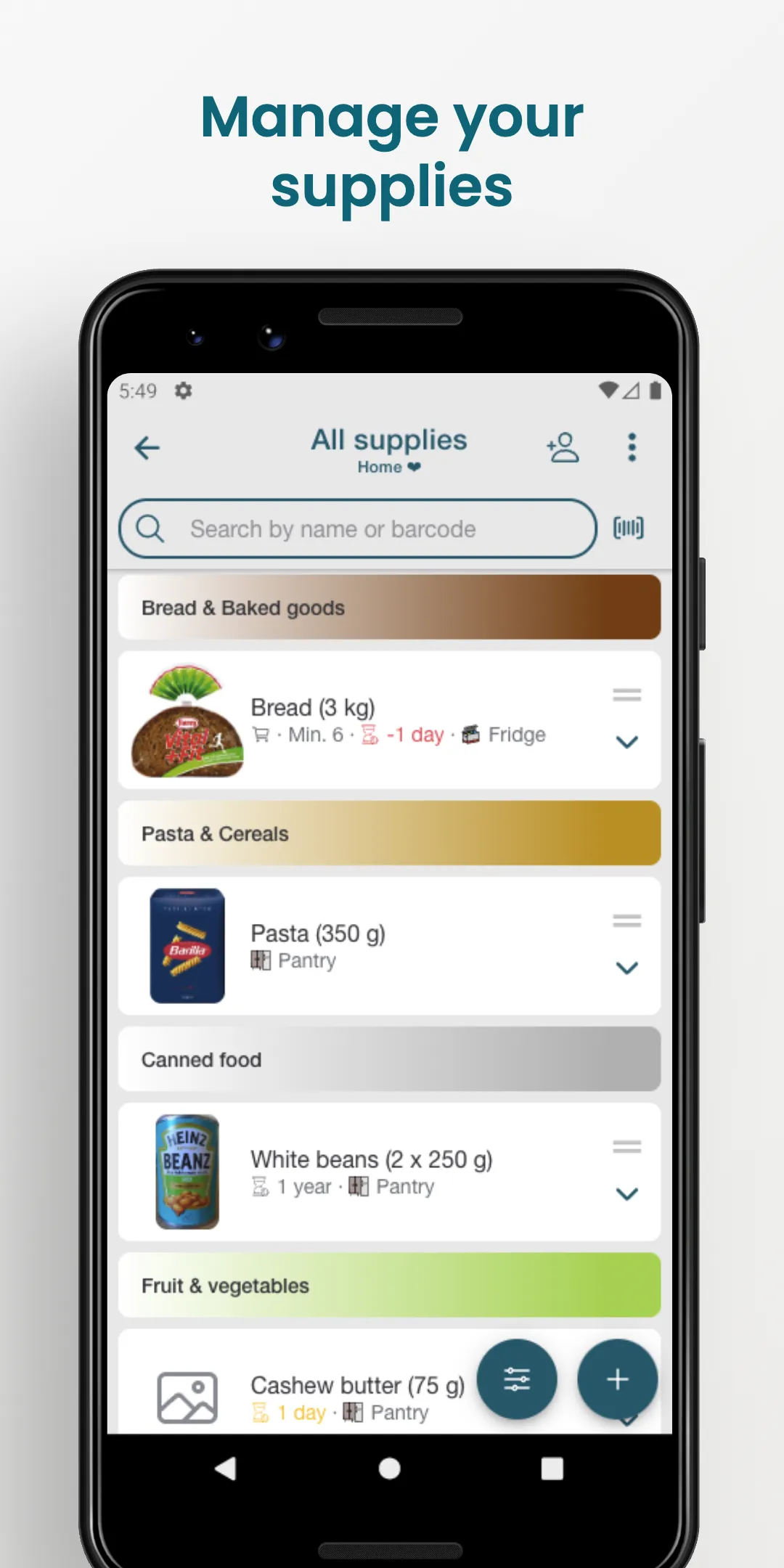 Pantrist - Shopping & Pantry | Indus Appstore | Screenshot