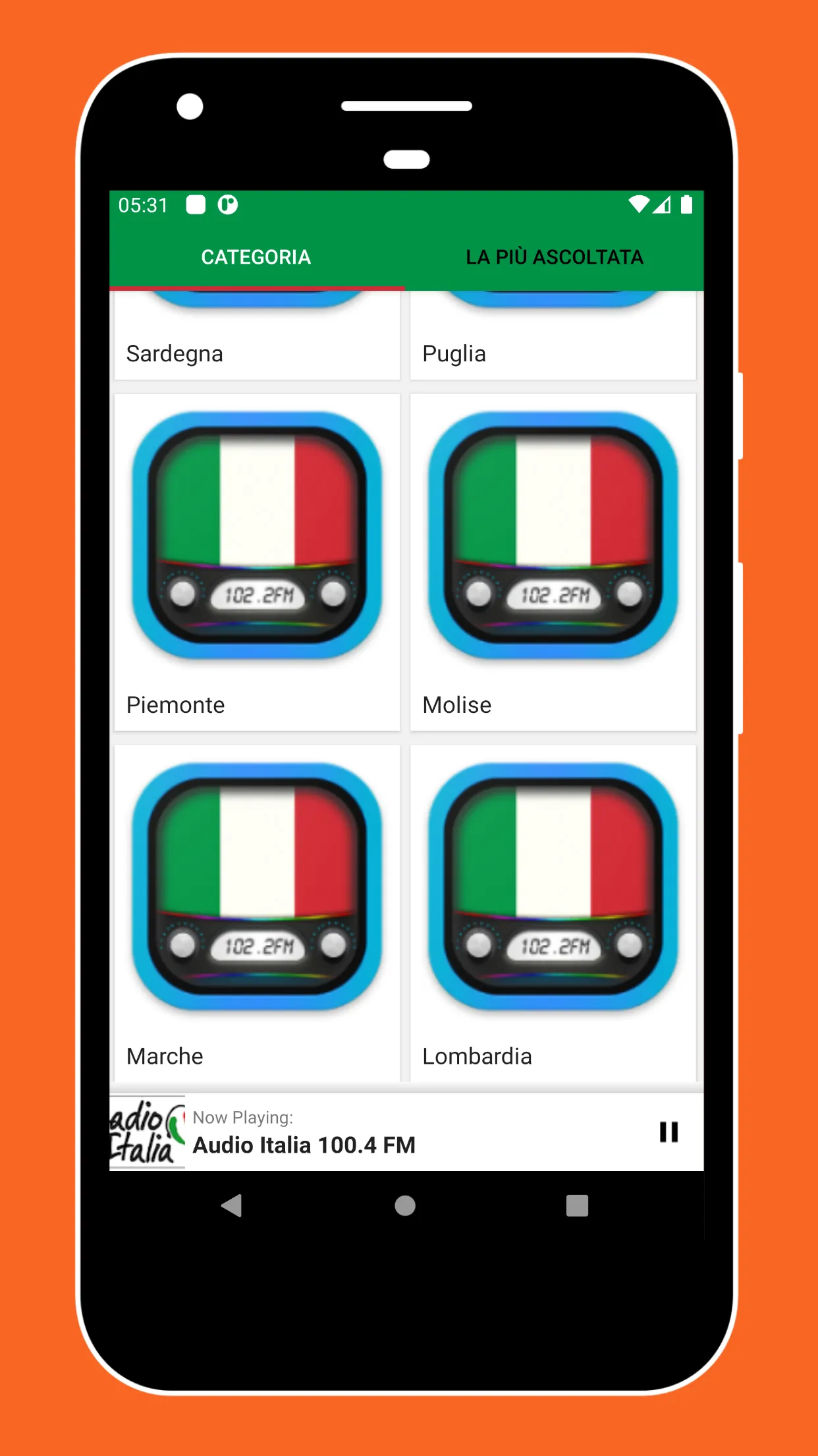 Radio Italy + Radio Italy FM | Indus Appstore | Screenshot