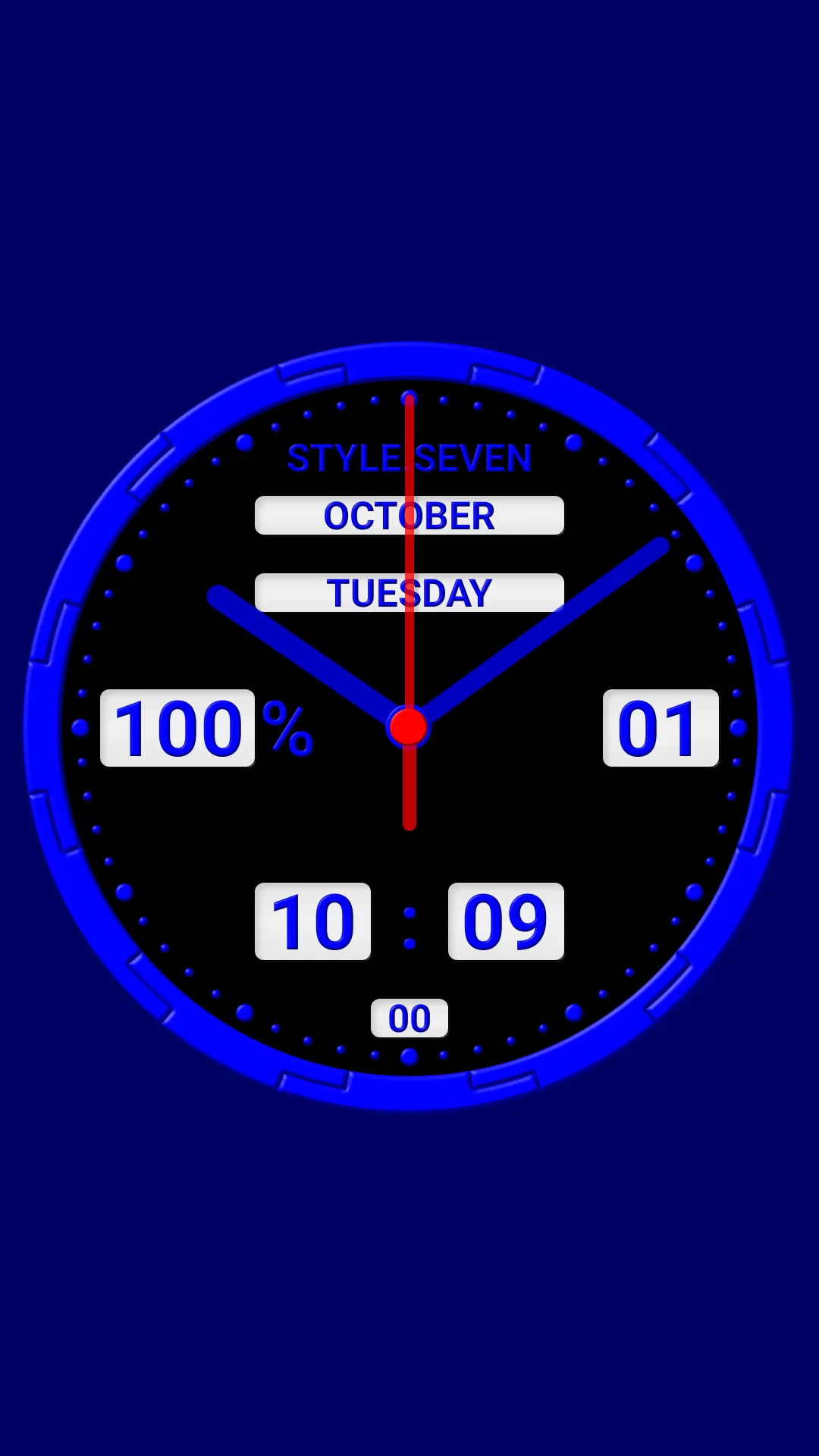 Animated Analog Clock-7 | Indus Appstore | Screenshot