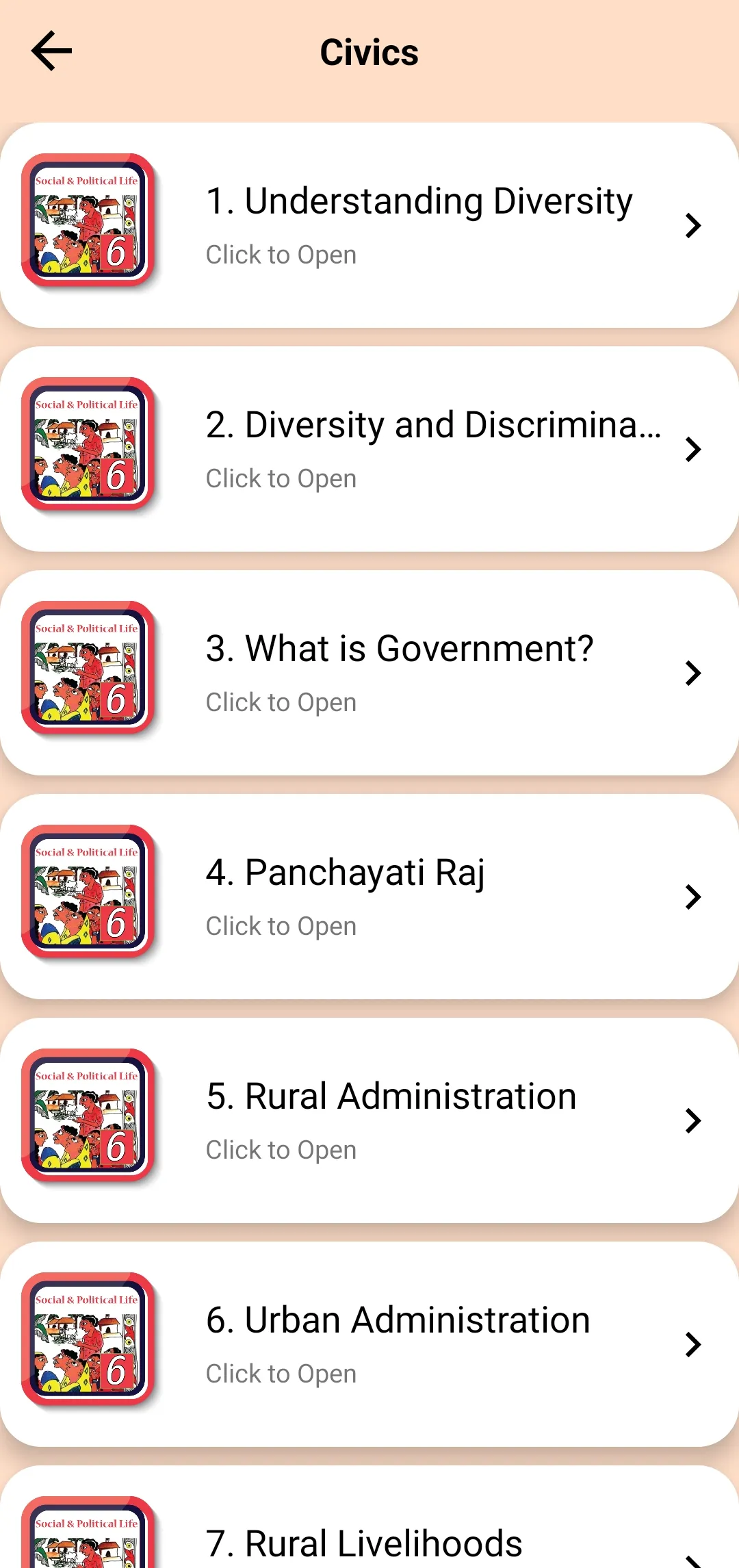 Class 6 Social Science 2023-24 | Indus Appstore | Screenshot