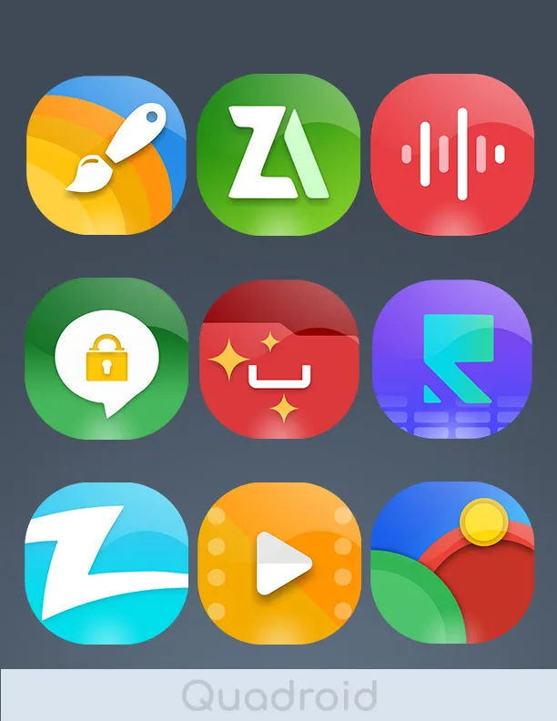 Quadroid - Icon Pack | Indus Appstore | Screenshot