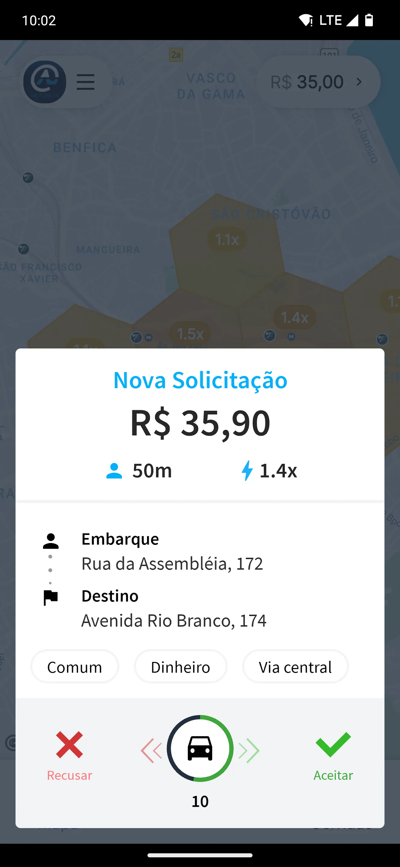 Azul Seu Motorista - Motorista | Indus Appstore | Screenshot