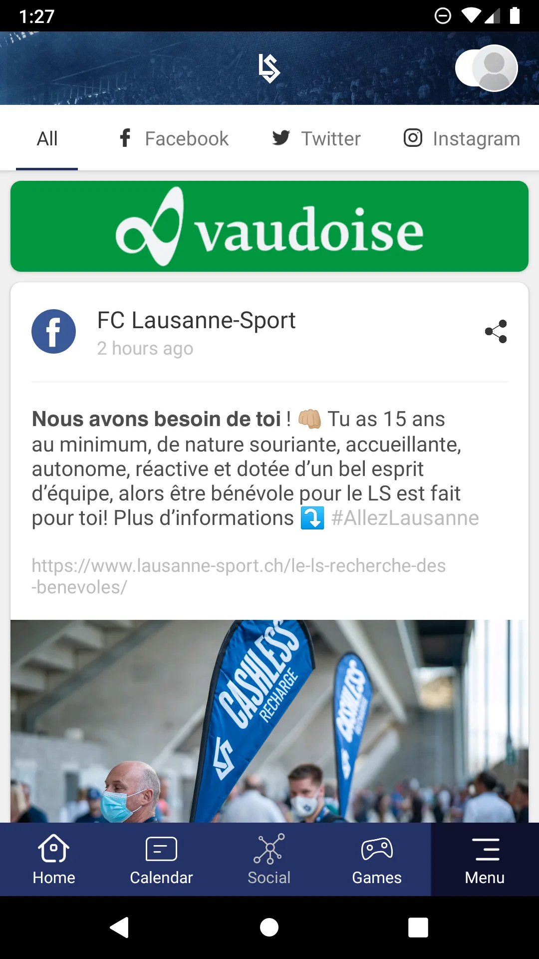 FC Lausanne-Sport | Indus Appstore | Screenshot