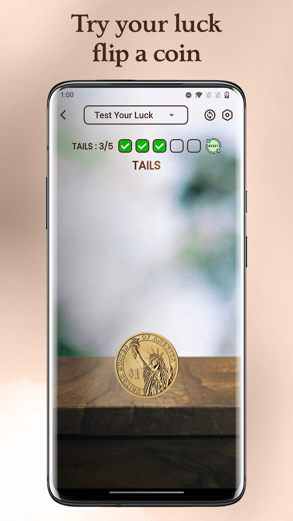 Coin Toss Heads or Tails | Indus Appstore | Screenshot