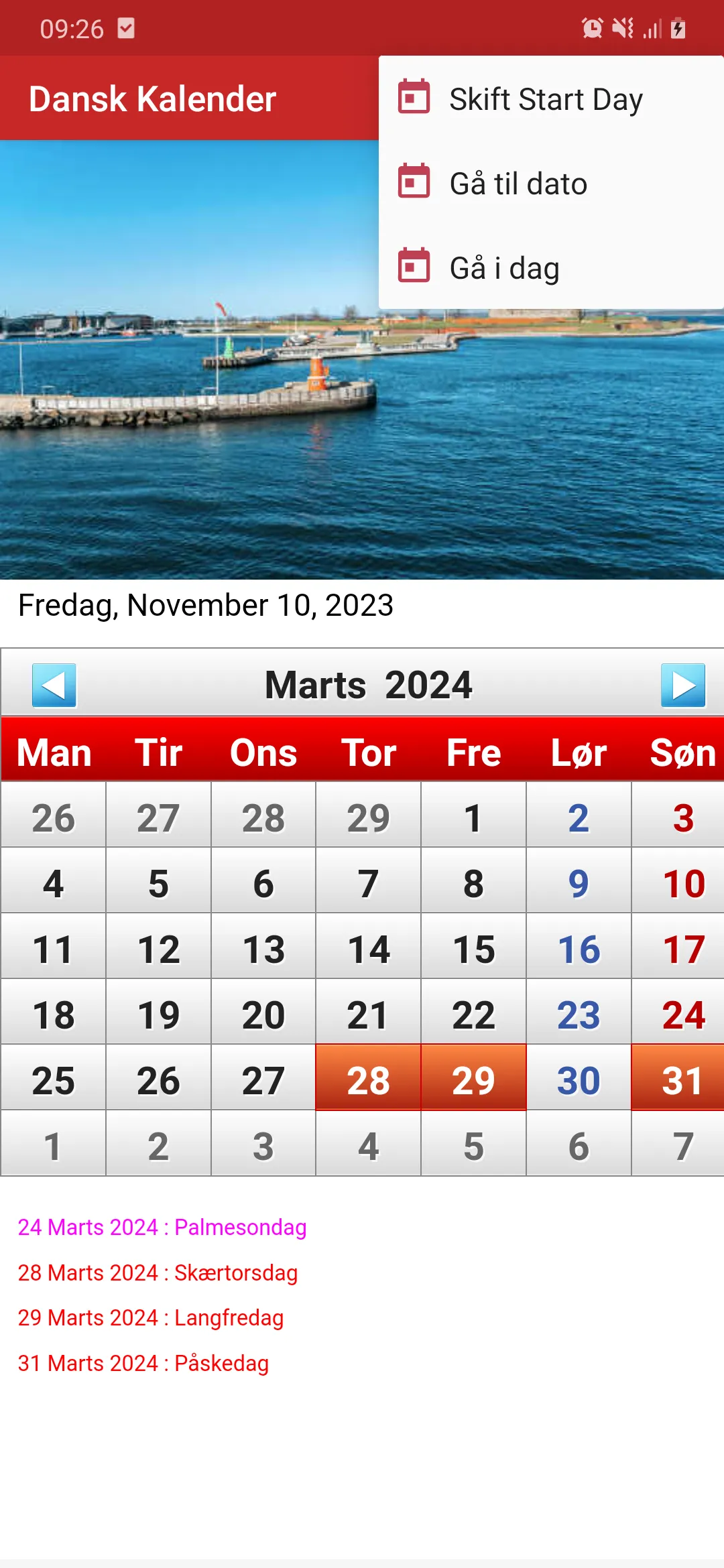 Dansk Kalender 2024 | Indus Appstore | Screenshot