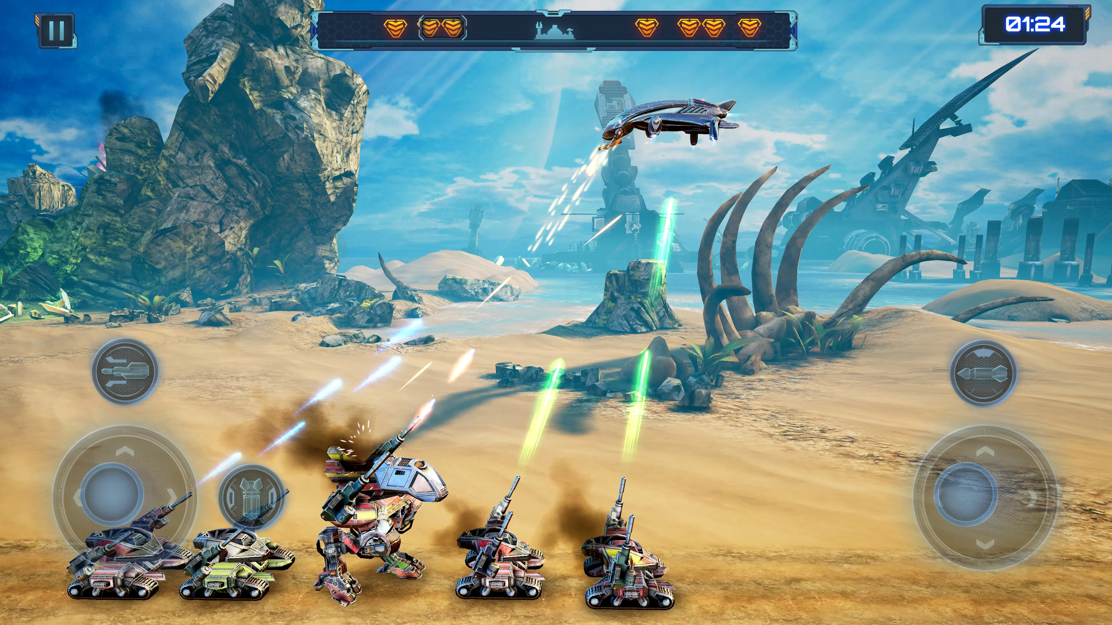 Red Siren: Robot and Mecha War | Indus Appstore | Screenshot